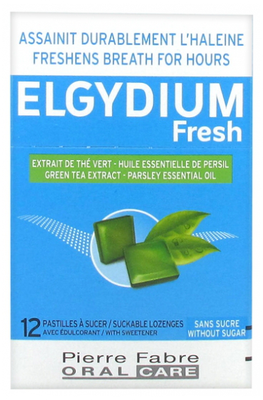 Image Elgydium Fresh 12 Pastilles à Sucer