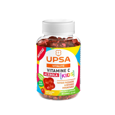 Image UPSA VITALITÉ ACÉROLA VITAMINE C KIDS - 60 gummies