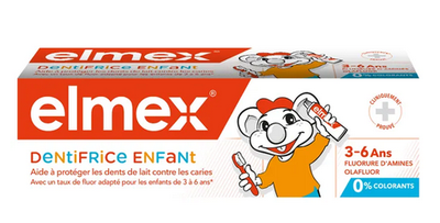 ELMEX ENFANT DENTIFRICE Pâte dentifrice au fluorure d'amines Olafluor. - tube 50 ml