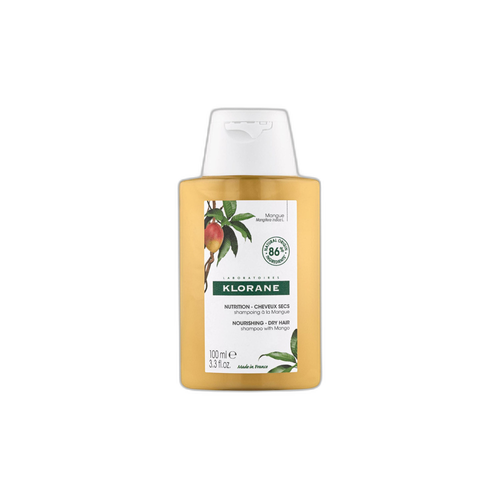 Image Klorane - Mangue - Shampoing Nutrition à la Mangue - Cheveux secs 100 ml