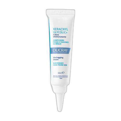 Image Ducray - Keracnyl - Glycolic crème désincrustante Points noirs et imperfections - peaux grasses à tendance acnéique 30 ml