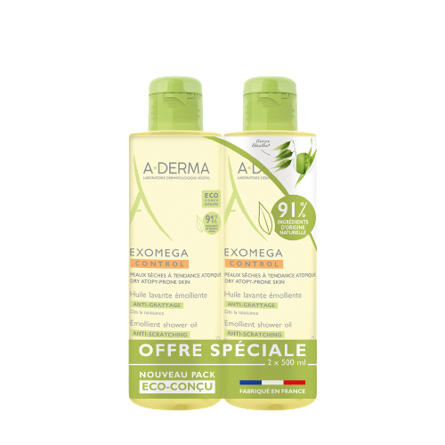 Image A-Derma - Exomega Control - Huile lavante émolliente anti-grattage 1000ml