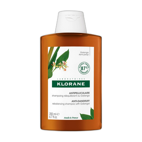 Image Klorane — Shampoing Rééquilibrant Antipelliculaire au Galanga — Pellicules libres 200 ml