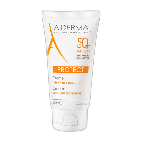 Image A-Derma - Protect - Crème solaire visage très haute protection SPF50+ sans parfum peaux fragiles 40 ml