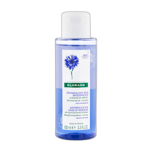 Image Klorane - Bleuet - Démaquillant yeux waterproof au Bleuet BIO - Yeux sensibles 100 ml