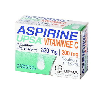 Image ASPIRINE VITAMINE C UPSA 20 COMPRIMÉS EFFERVESCENTS