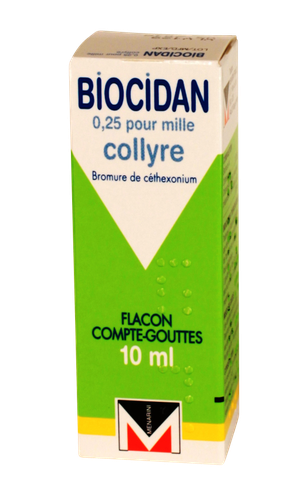 Image BIOCIDAN 0,025% COLLYRE FLACON COMPTE-GOUTTE DE 10 ML 