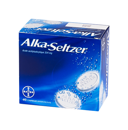 Image ALKA-SELTZER 324MG 40 COMPRIMÉS EFFERVESCENTS