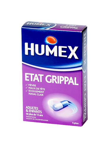 HUMEXLIB RHUME ETAT GRIPPAL GÉLULE X16