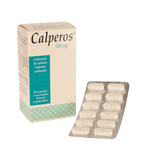 Image CALPEROS D3 500MG/400UI COMPRIMÉ À SUCER BOITE DE 1 FLACON DE 60