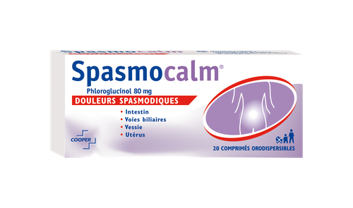 Image SPASMOCALM 80MG 20COMPRIMÉS ORODISPERSIBLES