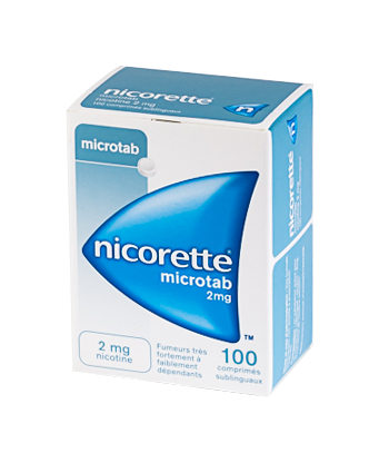 Image NICORETTE 2MG MICROTAB 100COMPRIMÉS