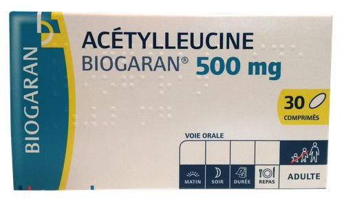 ACETYLLEUCINE 500MG BIOGARAN COMPRIMÉ 30