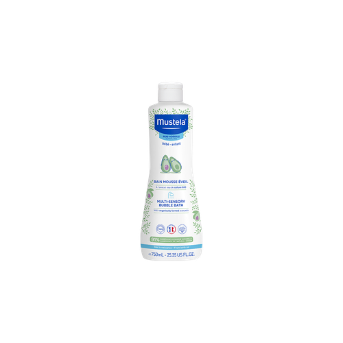 Image Mustela Bain mousse éveil à l'avocat bio 750ml Flacon capsule service 750ml