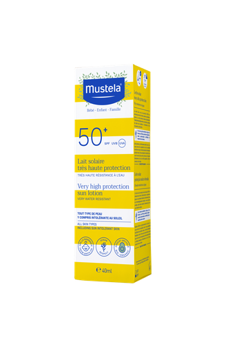 Image Mustela Lait Solaire très haute protection SPF 50+ Tube 40