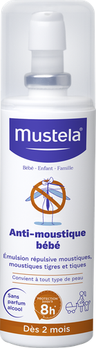 Image Mustela Anti-moustique bébé Flacon pompe de contenance 100ml