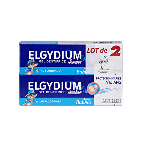 Image Pierre Fabre Oral Care - Elgydium Junior - Dentifrice Bubble - Offre spéciale duo 2X50ml